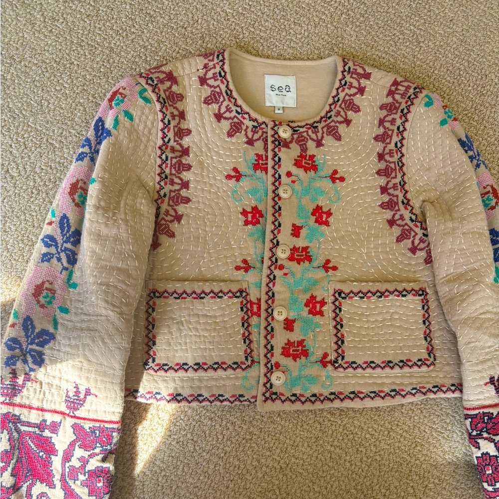 Sea New York Ramona embroidered jacket in like new condition
